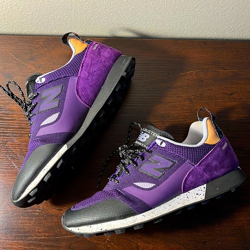 New Balance Purple Men's Trail Sneakers with Black and Tan Accents no box 📦